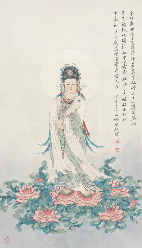 Cát Tường Quán Âm Liên Hoa Tịnh Hiện