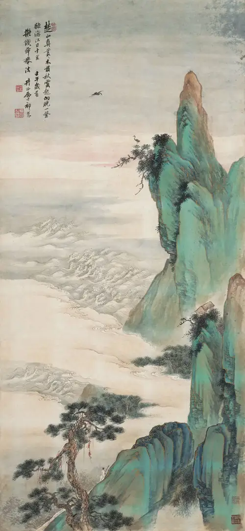 Thanh Lục Kim Bích Sơn Thủy Đồ