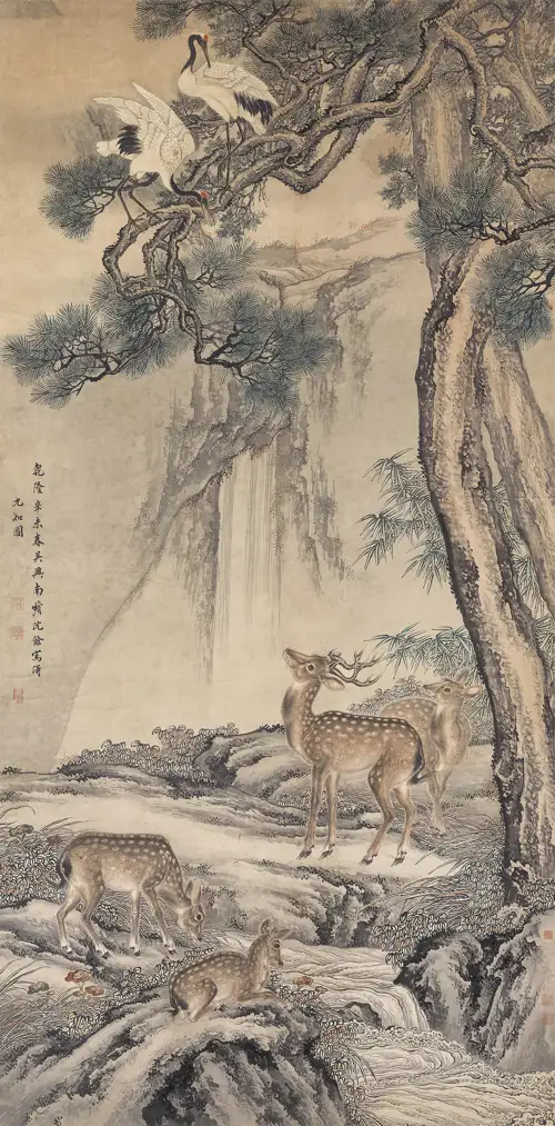 Hươu Hạc Bách Đồ