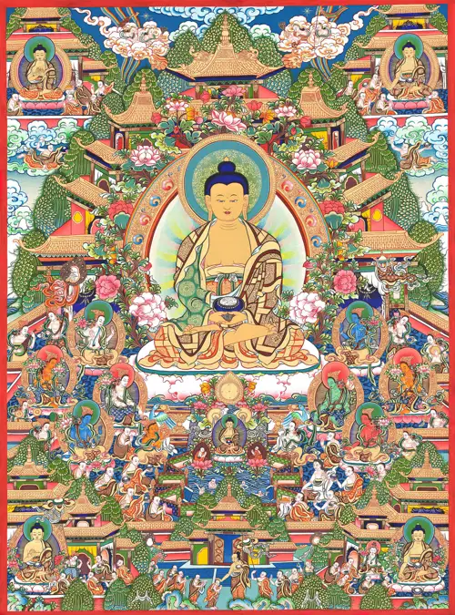 Phật Vô Lượng Thọ - Mandala Pháp Giới