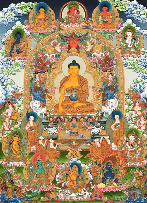 Phật Thích Ca Mâu Ni Pháp Hội Ngũ Phật