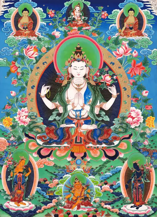  Bạch Quán Thế Âm – Liên Hoa Tịnh Diệu