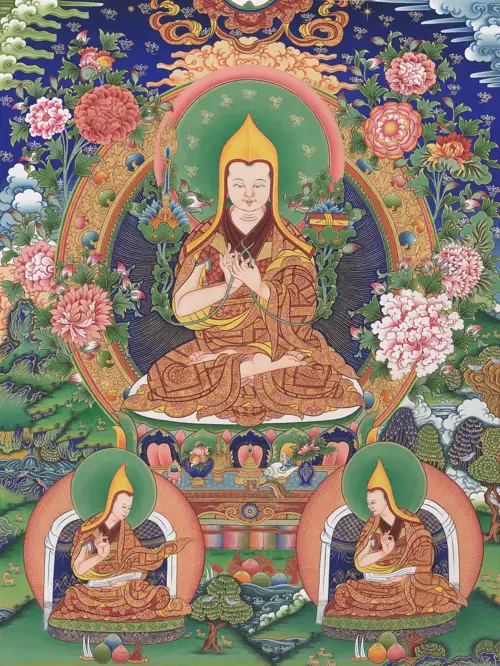 Đại Sư Tông Khách Ba Dòng Dõi Lama Gelug 